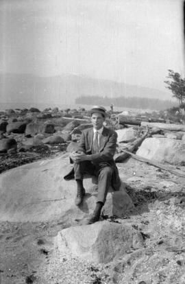 [An unidentified man at Kitsilano Beach]