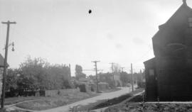 [View of Cedar Street (Burrard Street), looking south from 1st Avenue]