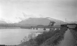 [N.E. view of the Second Narrows Bridge]