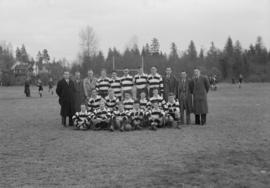 Rugby - Meralomas vs. All Black Barbarians - Opening of new grounds at West Vancouver [Team photo...