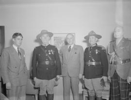 Mr. Dennison, Frontierman : presentation at Lt. Governors suite, Vancouver Hotel