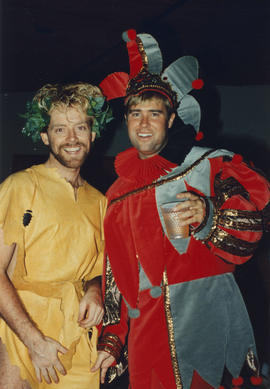 [Darren Munette and unidentified man at] Halloween '88