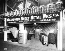 Grandview Sheet Metal Works display of furnaces