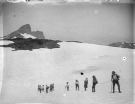 [Group climbing glacier in Garibaldi District]