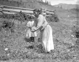 [A woman and girl in the] dry belt of the interior